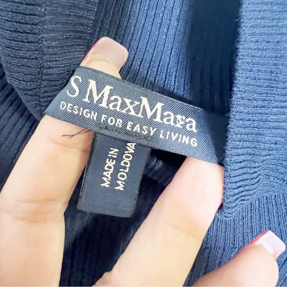 S’ Max Mara Ribbed Turtle Neck Medium - Picture 2 of 5